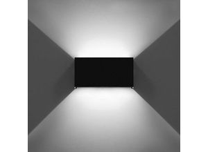Image of 12 w moderne LED-Wandleuchte, Wandleuchte, nach oben und unten verstellbarer Abstrahlwinkel, LED-Wandfluter, für Innen- und Außenbereich,