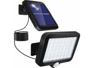 6135791765402 - Longziming - Solarbetriebene Außenleuchten mit Bewegungssensor 56 led Solarbetriebene Außenleuchten IP67 Wasserdichte 120°-Winkel-Solargartenleuchte