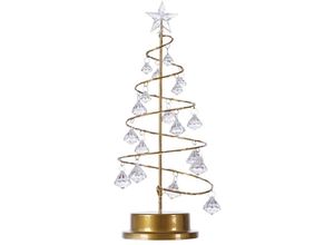 Image of Eosnow - Weihnachts-Kristallbaum-Lampe, Acryl-Kristall-Anhnger, weihnachtliche dekorative Schreibtischlampe für Schlafzimmer, Kristall-Baum-Lampe,