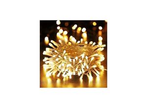 6135791766171 - Weihnachtsdekoration Lichterkette im Freien 20M 200 led Indoor Weihnachtsbaum Lichter elektrisch warmweiß wasserdicht 8 Modi Girlande für Hochzeit