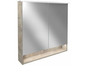 4008033844871 - FACKELMANN LED Spiegelschrank BSTYLE   Badschrank mit gedämpften Scharnieren   Maße (B x H x T) ca 80 x 812 x 153 cm   hochwertiger Schrank mit