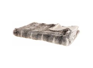 4251682247498 - Beliani - Kuscheldecke Braun   Weiß Acryl   Polyester 150 x 200 cm Shaggy Schlafzimmer Wohnzimmer