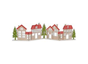 4262371533532 - Deko Häuserzeile aus Holz klappbar 60 x 16 cm - bunt - Weihnachtsstadt Silhouette zur Tischdekoration - Weihnachtsdeko Tischdeko für Weihnachten 4262371533532 - Deko Häuserzeile aus Holz klappbar 60 x 16 cm - bunt - Weihnachtsstadt Silhouette zur Tischdekoration - Weihnachtsdeko Tischdeko für Weihnachten