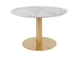 5713917005444 - Ebuy24 - Bologna Couchtisch Ø70 cm Marmoroptik Messingbeine weiß - Weiß 5713917005444 - Ebuy24 - Bologna Couchtisch Ø70 cm Marmoroptik Messingbeine weiß - Weiß
