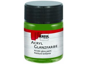 4000798795092 - Acryl Glanzfarbe olivgrün 50 ml Verzierfarbe - Kreul