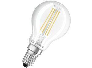 4099854062223 - Ledvance - Classic led E14 Birne Fadenlampe Klar 55W 806lm - 827 Extra Warmweiß Ersatz für 60W - 2700K - Extra Warmweiß