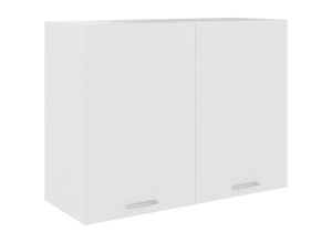 6090177753674 - Longziming - Hängeschrank Weiß 80x31x60 cm Spanplatte