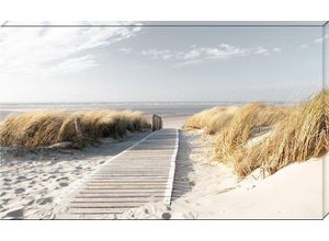 4250711864217 - Keilrahmenbild WEG ZUM MEER (BHT 150x90x4 cm) BHT 150x90x4 cm bunt