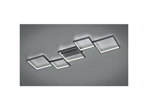 8055303625506 - Iperbriko - Sorrento LED-Deckenleuchte 5 Quadrate L120 cm Schwarz Trio Beleuchtung