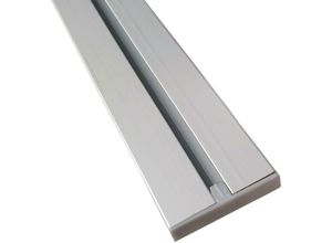 4059222026141 - Vorhangschiene silber aus Aluminium alle Längen bis 480cm möglich Flache Gardinenschiene ( 7mm ) 1-   2-  3-  4-läufig inkl Vorhanggleiter