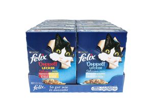 8445290404268 - Katzennahrung Doppelt Lecker 12 x 85 g verschiedene Sorten 10er Pack