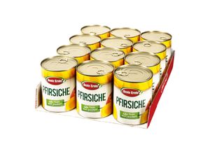 4316268575102 - Beste Ernte Pfirsiche leicht gezuckert 480 g Abtropfgewicht 12er Pack