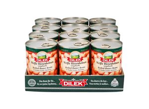 4036577986122 - Dilek Weiße Riesenbohnen 240 g Abtropfgewicht 12er Pack