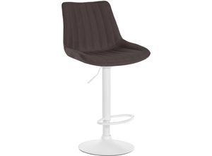 4251756484583 - Barhocker Toni Stoff I Höhenverstellbarer Barstuhl Mit Metallgestell I Thekenhocker Mit Integrierter Fußstütze 4251756484583 - Barhocker Toni Stoff I Höhenverstellbarer Barstuhl Mit Metallgestell I Thekenhocker Mit Integrierter Fußstütze