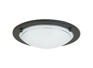 5998250351032 - 5103 Deckenleuchte Ufo aus Metall Glas schwarz  opal Ø285cm - Rabalux