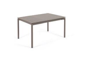 8433840719436 - Zaltana ausziehbarer Outdoor-Tisch aus Aluminium mattbrauner 140 (200) x 90 cm - Kave Home