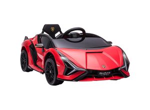 4251774914444 - Kinderfahrzeug 12V 2 Fahrmodi Lamborghini sian SUV-Auto-Spielzeug Elektroauto mit Fernbedienung Musik(MP3 USB) Licht 37-60 Monate Metall Rot 108 x 62