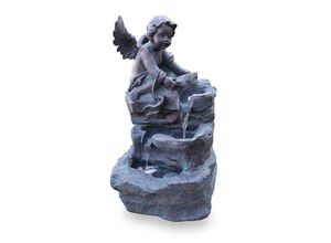 4260183478782 - Gartenbrunnen Figurenbrunnen Wasserspiel FoAngelo Led 70cm 10906