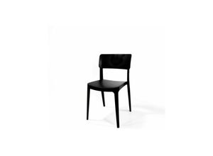 Image of Wing Chair Schwarz, Stapelstuhl Kunststoff - satz von 4