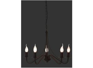 8055303615446 - Iperbriko - Rust Country Rustikaler Kronleuchter 5xE14 Ø55 cm Trio Lighting