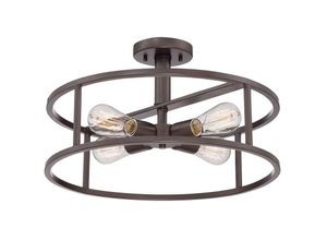 Image of Deckenleuchte Lampe Wohnzimmerleuchte Stahl Bronze 4 Flammig Vintage-Design