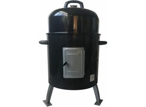 Image of Barbecue-Smoker aus schwarzem Stahl - Schwarz