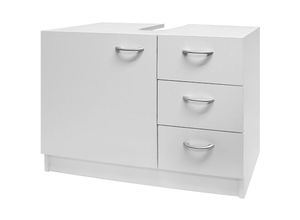 4250525301083 - - casaria® Waschbeckenunterschrank 3 Schubladen 63x54x30cm Badezimmer Unterschrank Waschtischunterschrank Badschrank weiß