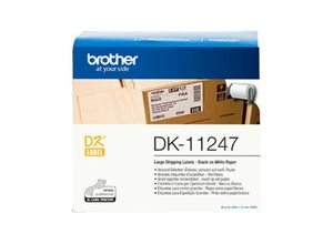 4977766776936 - DK-11247 - Schwarz auf Weiß - 103 x 164 mm 180 Etikett(en) (1 Rolle(n) x 180) Etiketten - für QL-1050 QL-1060N QL-1100 (DK11247) - Brother