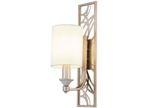 4262431056261 - - Wandlampe Wandleuchte Wohnzimmerlampe Schlafzimmerleuchte Metall creme gold E14