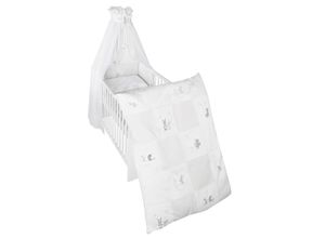 4005317286884 - Kinder-Bettgarnitur 4-tlg Fox & Bunny Bettset mit Bettwäsche 100x135cm Nestchen Himmel 1 St