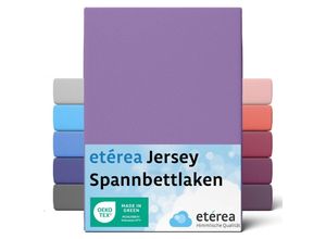 4055971101498 - Comfort Jersey Spannbettlaken Violett 140x200 cm - 160x200 cm - Violett - Etérea