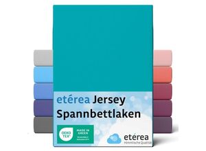 4055971100477 - Comfort Jersey Spannbettlaken Ocean 80x160 cm - 80x180 cm - Ocean - Etérea