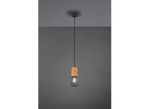 8055303912804 - Iperbriko - Aufhängung Tosh Schwarz 1xE27 Holz- und Metallkäfig Ø10 cm Trio Lighting