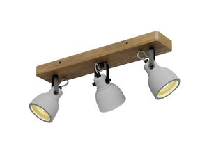 4251096570595 - Lindby - Beton Deckenlampe Mitis aus Beton Holz für Wohnzimmer & Esszimmer von