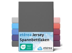 4055971100354 - Comfort Jersey Spannbettlaken Anthrazit 80x160 cm - 80x180 cm - Anthrazit - Etérea