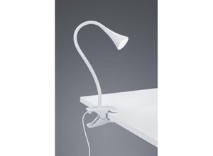 8055303862420 - Iperbriko - Viper weiße LED-Schreibtischlampe mit Clip H35 cm Trio-Beleuchtung