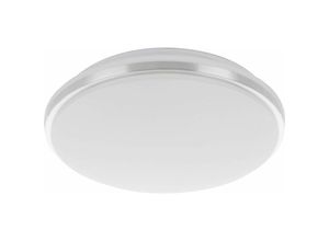 9008606235964 - 900365 Deckenleuchte pinetto Kunststoff weiss chrom led 18W 4000K H65cm Ø34cm - Eglo