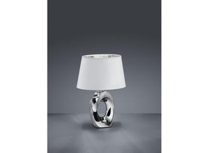 8055303873938 - Iperbriko - Moderne Tischlampe Silber Keramik Taba H33 cm Trio Lighting