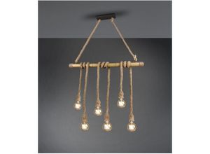 8055303912910 - Iperbriko - Vintage Aufhängung Wilma Bamboo Bar And Rope L100 cm Trio Lighting