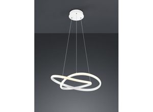 8055303912033 - Iperbriko - Moderne Hängebahn Weiß Led Dimmbar 27W Ø60 cm Trio Beleuchtung