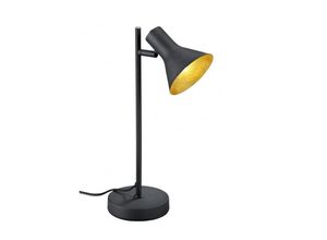 8055303873891 - Iperbriko - Minimale Tischlampe Konischer Lampenschirm 1xE14 Nina Black and Gold Trio Lighting