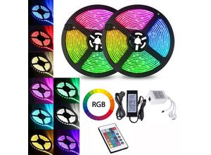 9051291105951 - 2M led Streifen set  led Strip 30 LEDs led not wasserdicht(IP20) mit 24 Tasten Fernbedienung - rgb - Hengda