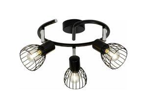 4004353286483 - BRILLIANT Lampe Blacky Spotspirale 3flg schwarz 3x D45 E14 40W geeignet für Tropfenlampen (nicht enthalten) Für LED-Leuchtmittel geeignet