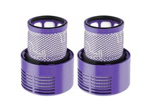 6273999012994 - Hiasdfls - Satz von 2 waschbaren Filter für Dyson V10 SV12-Staubsauger mit Reinigungsbürste und Tuch Dyson-Ersatzfilter für V12-Serie SV12 Ersatz #