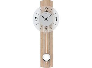 4037445151628 - Pendelwanduhr AMS W7274 Wanduhren Gr B H L 23 cm x 7 cm x 60 cm braun Pendeluhren