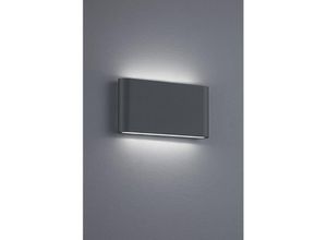 8055303836438 - Iperbriko - Rechteckige Wandleuchte Thames ii Led Double Emission IP54 Anthrazit L17 cm Trio Lighting