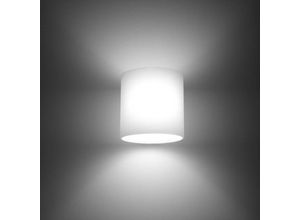 4260623712018 - Wandleuchte Benedict aus Glas in Weiß G9 max 40W - white - Famlights