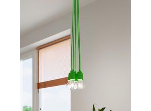 4066989029308 - Pendelleuchte Dani in Grün E27 3-flammig - green - Famlights