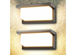 Image of LED Outdoor Wandleuchte 18W Wandwand Wandleuchte Moderne 3000k Wandleuchte Wandleuchte IP65 Wasserdicht 1260LM 2