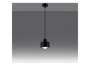 4066989030373 - Pendelleuchte Sheila in Schwarz E27 1-flammig - black - Famlights